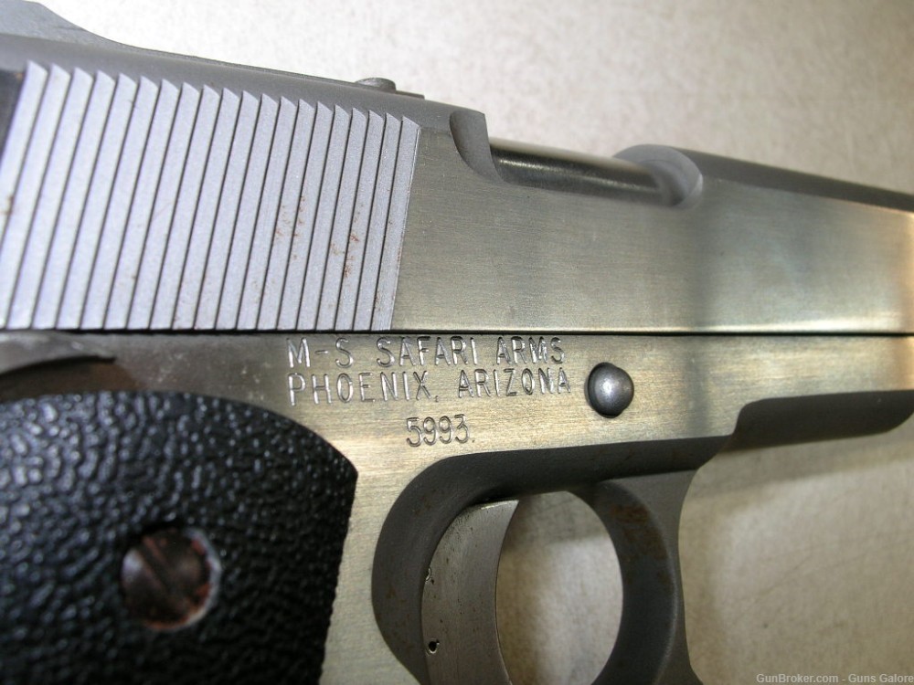 M-S Safari Arms 1911 45 acp 5" stainless -img-8