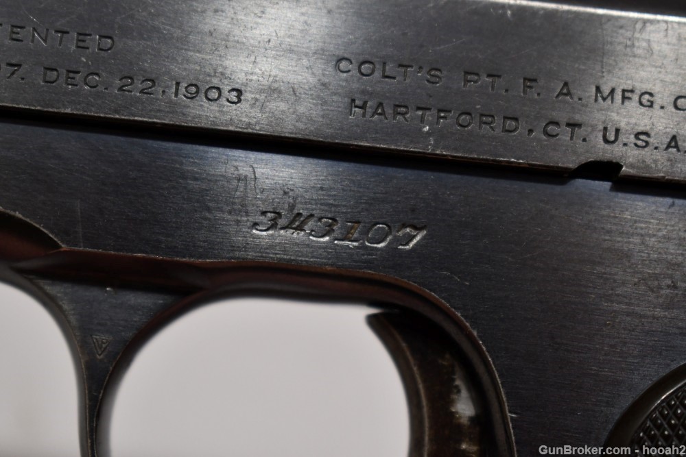 Colt Model 1903 Type III Semi Auto Pistol 32 ACP 1920 C&R-img-27