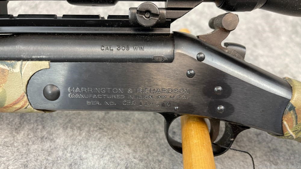 Harrrington & Richardson Handi Rifle .308Win with scope-img-13