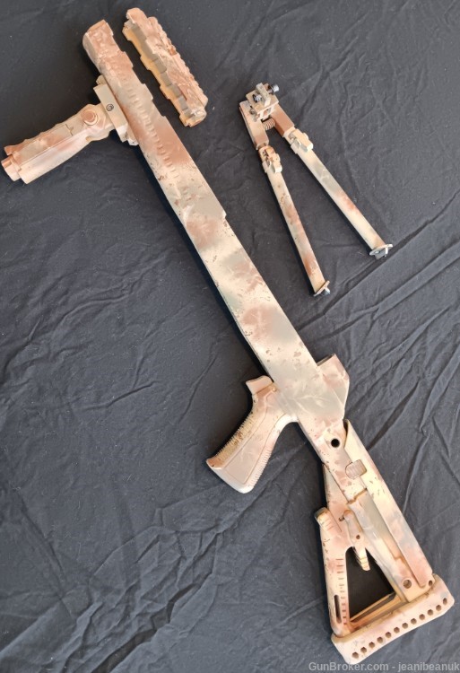 SKS ARCHANGEL TACTICAL STOCK, WITH RAILS, BIPOD & PISTOL GRIP, CAMOUFLAGED-img-0