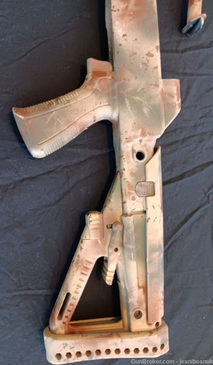 SKS ARCHANGEL TACTICAL STOCK, WITH RAILS, BIPOD & PISTOL GRIP, CAMOUFLAGED-img-1
