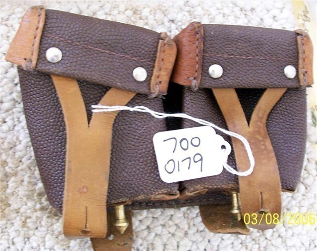 Pair of 50's Era Russian Double Ammo Pouches-img-0