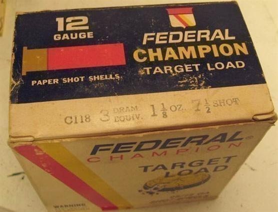Full box 12 gauge Federal Champion plastic-img-2