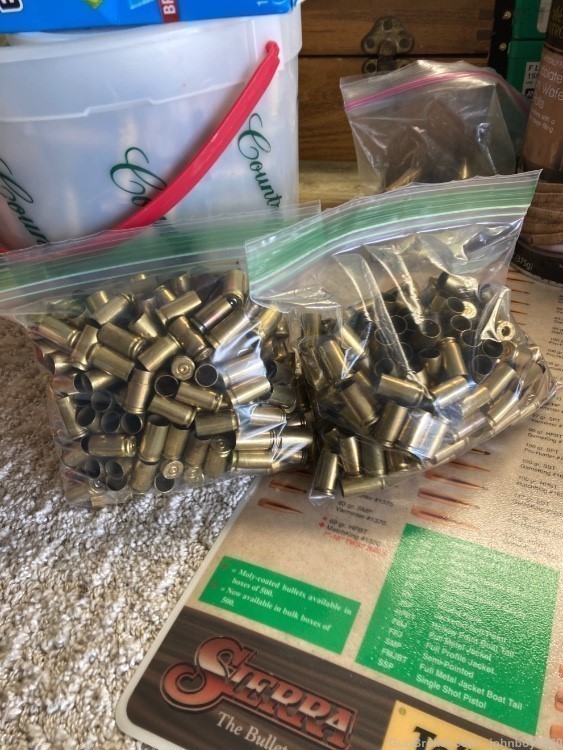 9mm brass 500 rounds -img-0