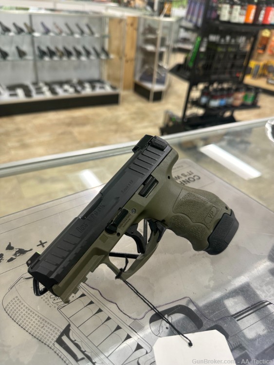 NEW HK VP9SK VP9 SK 9MM GREEN / BLK 15RD 3" 2 MAGS 81000814-img-0
