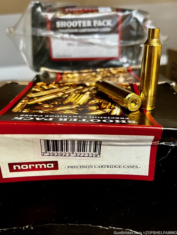 NORMA 6.5-285 New Unprimed Brass-img-2
