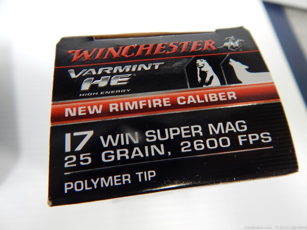 150 rounds 17 WSM Winchester 25 grain ammo-img-1