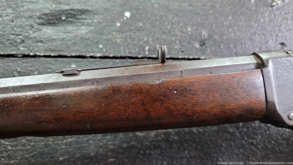 Winchester Model 1885 Low Wall Rifle 22 Short made in 1887 Octagon Barrel-img-9