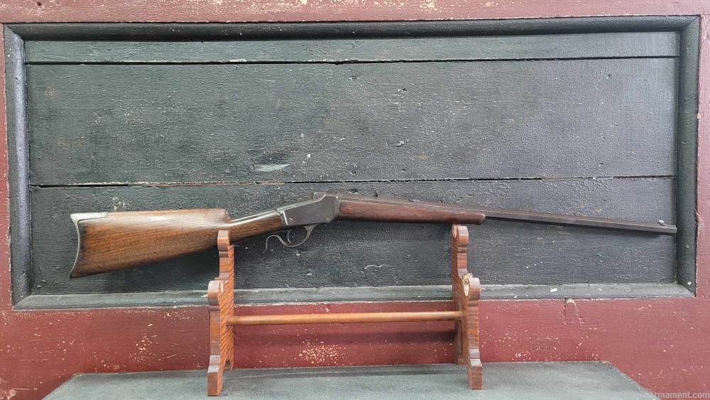 Winchester Model 1885 Low Wall Rifle 22 Short made in 1887 Octagon Barrel-img-0