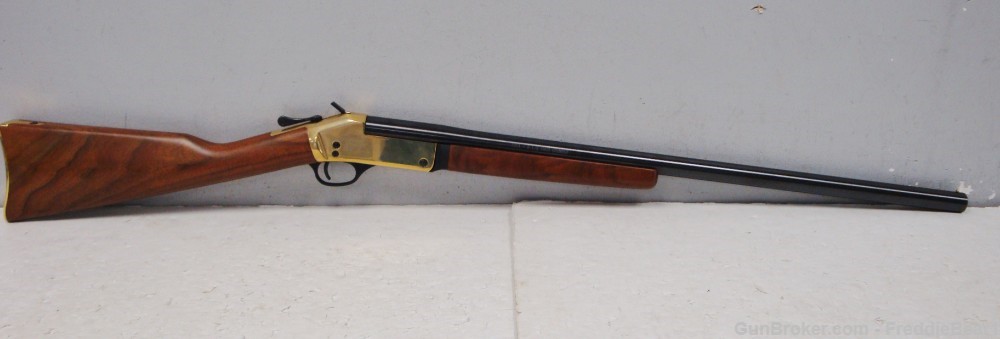 Henry Single Shot 12 GA 28 3.5 Polished Brass Receiver & Walnut Stock - NIB-img-2