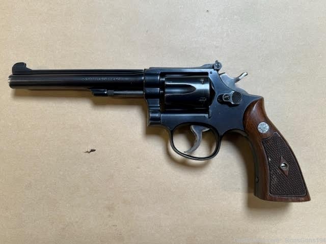 1952 Smith & Wesson K-22 Masterpiece revolver 6 inch Barrel original Box-img-0