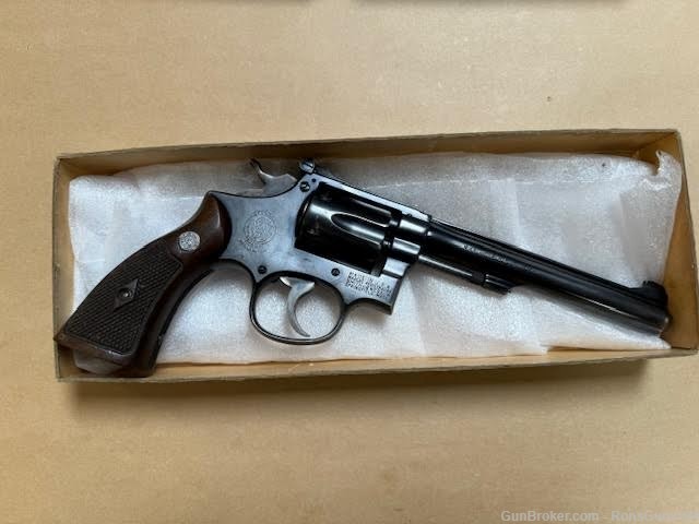 1952 Smith & Wesson K-22 Masterpiece revolver 6 inch Barrel original Box-img-18