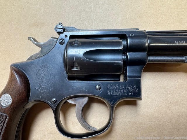 1952 Smith & Wesson K-22 Masterpiece revolver 6 inch Barrel original Box-img-6