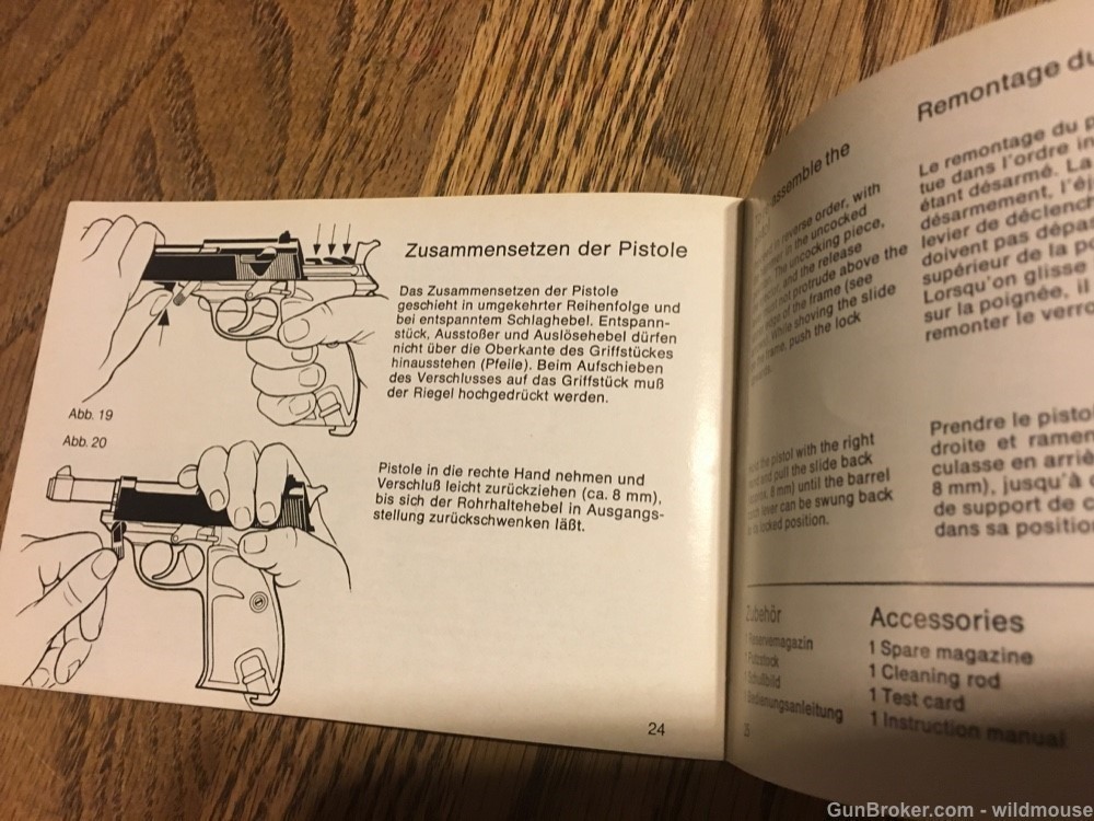 Original Very rate issue instructions pamphlet for a P4 /P38-img-4