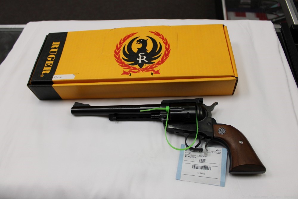 UNFIRED RARE RUGER BLACKHAWK .30 CARBINE WITH ORIGINAL BOX AND PAPERWORK -img-0
