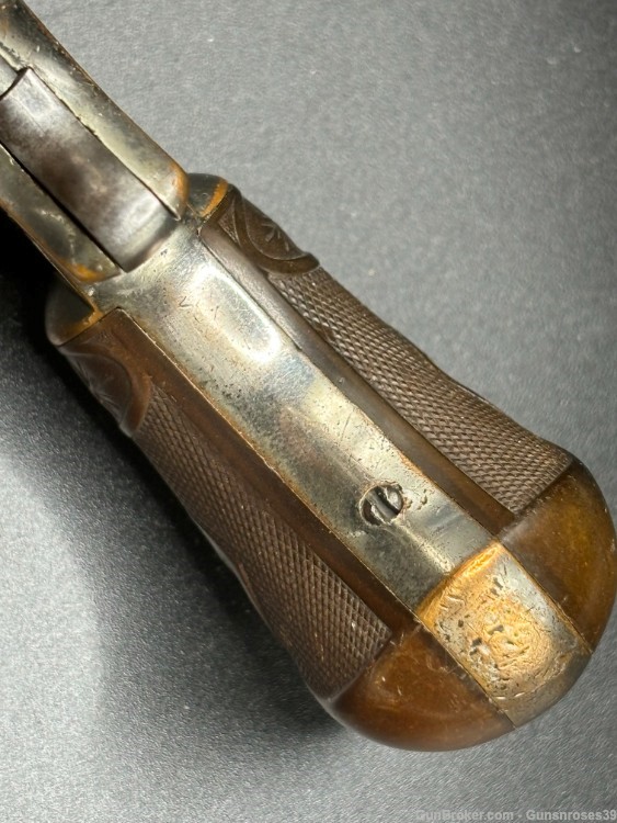 Antique rare J.M. Marlin Model XXX Standard 1872 pocket revolver .22RF -img-11