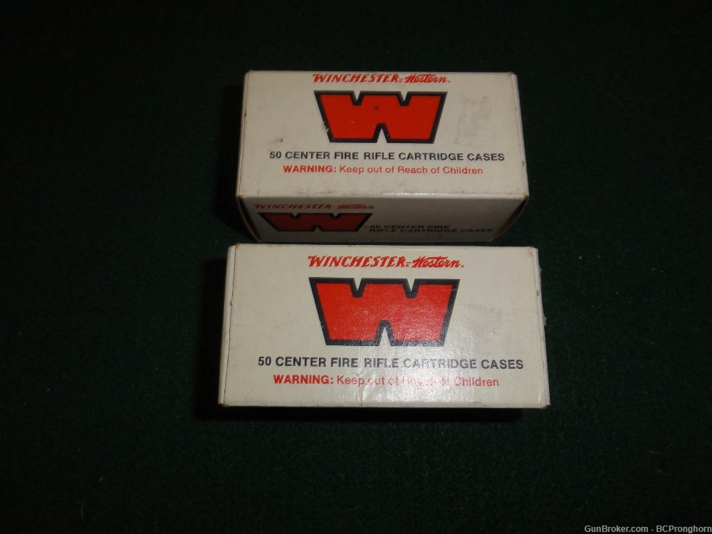 100 Rnds New, Unfired WW Brass for .25-20 Winchester Centerfire (WCF)-img-0