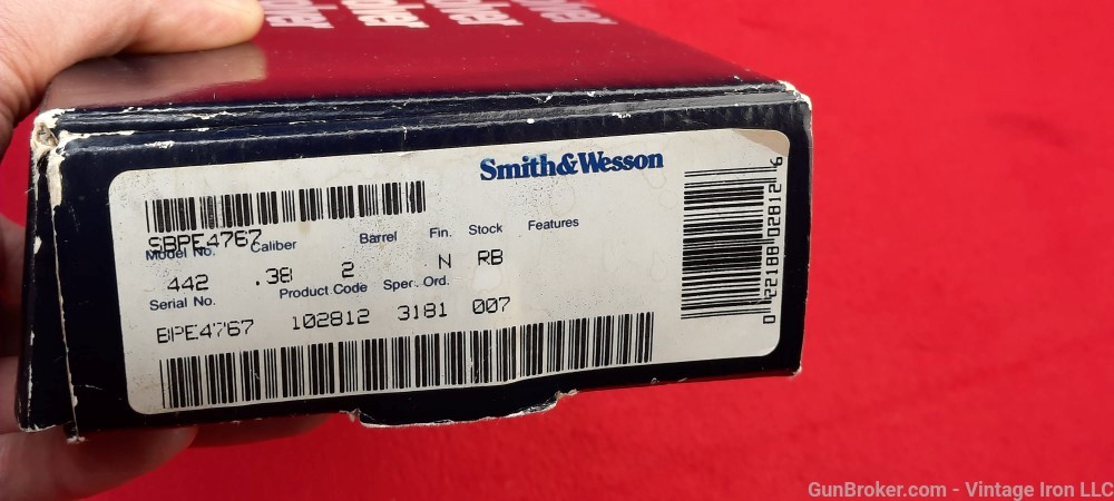 Smith & Wesson model 442 Airweight .38 Satin Nickel pre lock MINT ANIB! NR-img-6