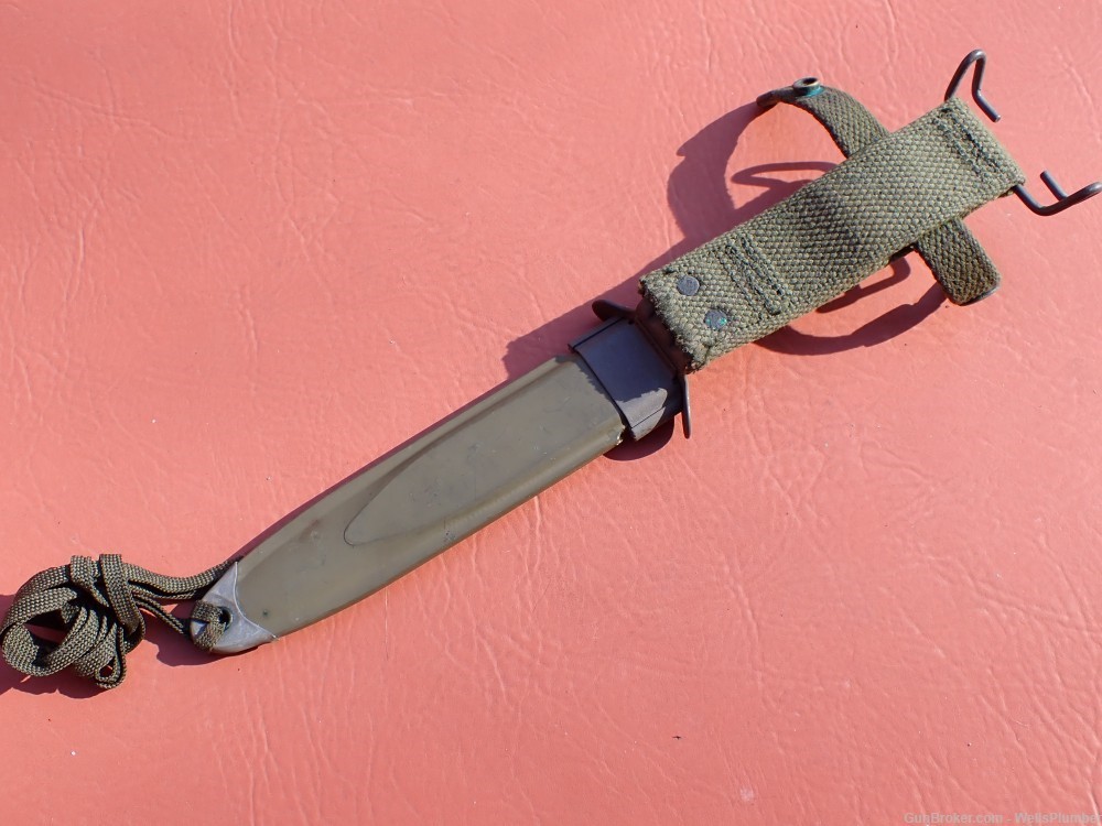 US M16 KNUCKLE TRENCH KNIFE BAYONET WITH ORIGINAL SCABBARD (CONETTA)-img-27