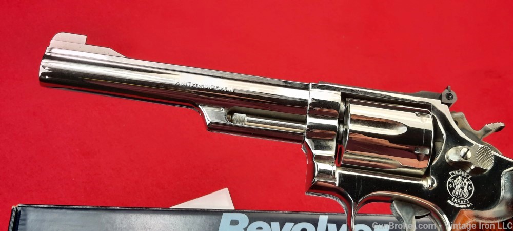 Smith and Wesson model 19-6 Nickel 6" with box Nice! NR-img-30