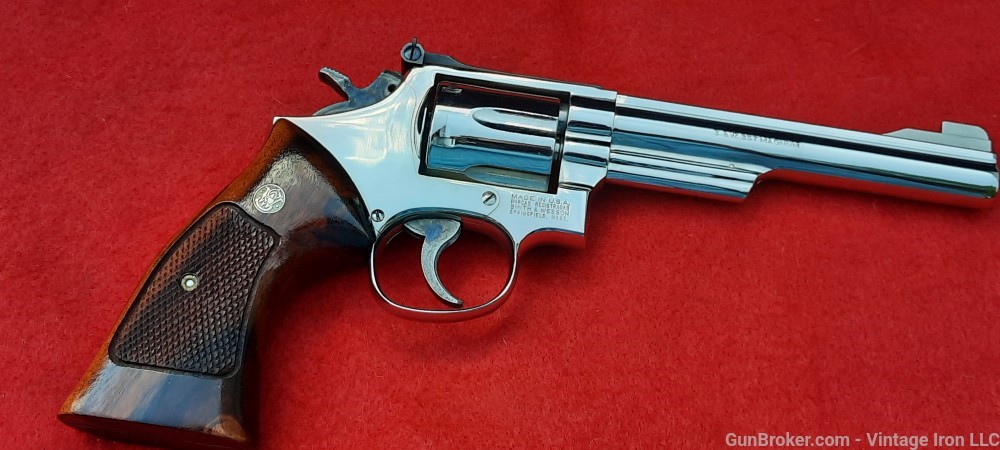 Smith and Wesson model 19-6 Nickel 6" with box Nice! NR-img-46