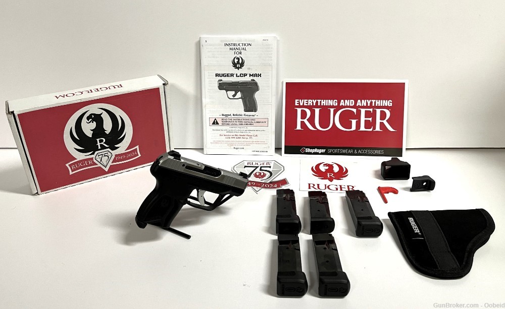 2024 Ruger LCP Max 380ACP Pistol .380 ACP Handgun 12rd mag Limited Edition-img-0