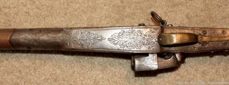 Fine 1800's Albanian Miquelet Flintlock Musket - All Metal-img-5