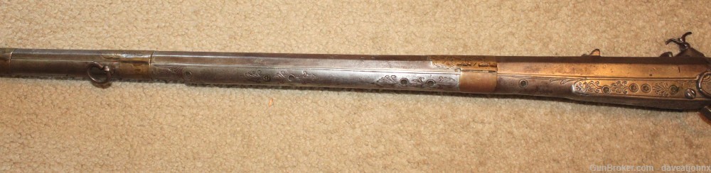 Fine 1800's Albanian Miquelet Flintlock Musket - All Metal-img-19