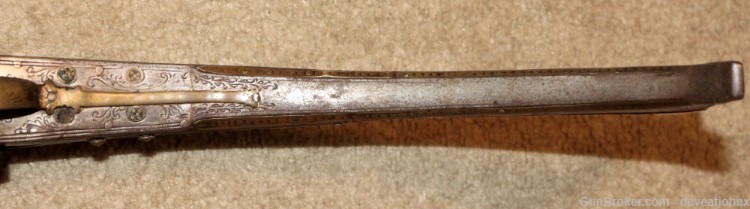 Fine 1800's Albanian Miquelet Flintlock Musket - All Metal-img-11