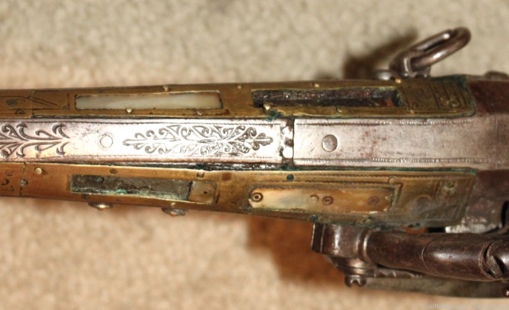 Fine 1800's Albanian Miquelet Flintlock Musket - All Metal-img-6