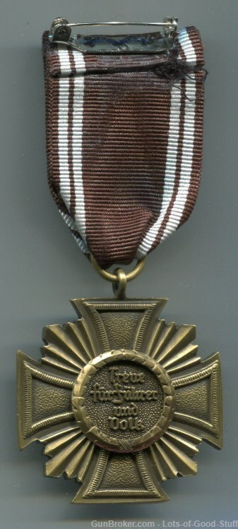German WWII NSDAP 10 Year Long Service Decoration-img-1