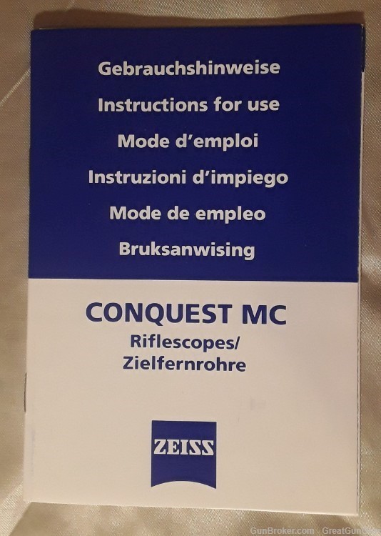 Zeiss Conquest Riflescope Factory Empty Box #2986842 For 3.5 - 10x 44mm MC-img-3