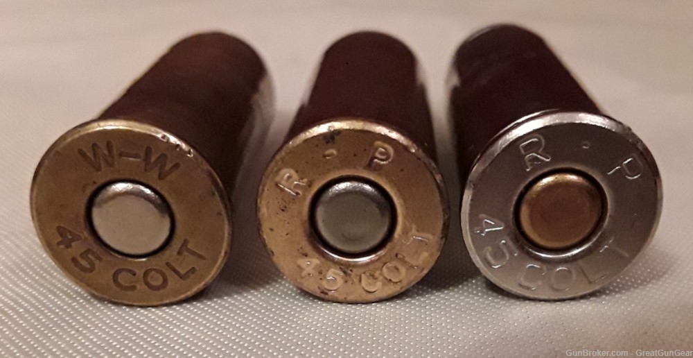 169 x Reload Ammo Rounds COMPONENTS ONLY Caliber .45 COLT with Lead Bullets-img-3