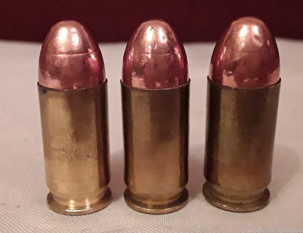 91 x Reload Ammo Rounds COMPONENTS ONLY Cal. 45 ACP/AUTO Copper RN Bullets-img-1