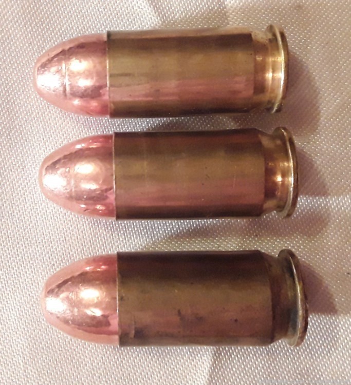 91 x Reload Ammo Rounds COMPONENTS ONLY Cal. 45 ACP/AUTO Copper RN Bullets-img-2