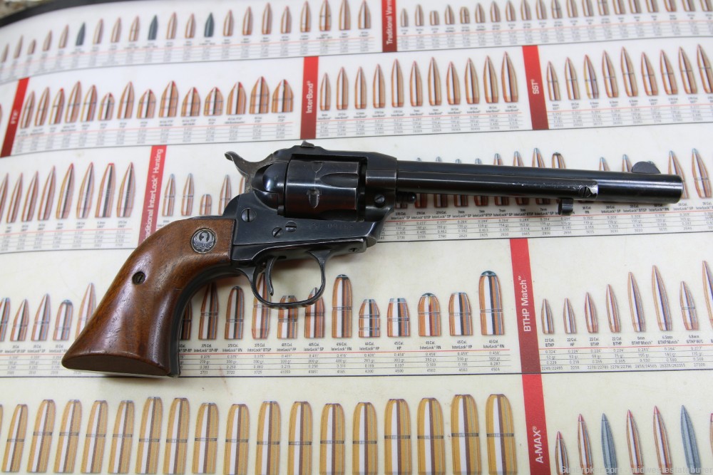 Ruger Single Six .22 LR SA Revolver 3 Screw No Transfer Bar Blue Mfg 1971-img-6