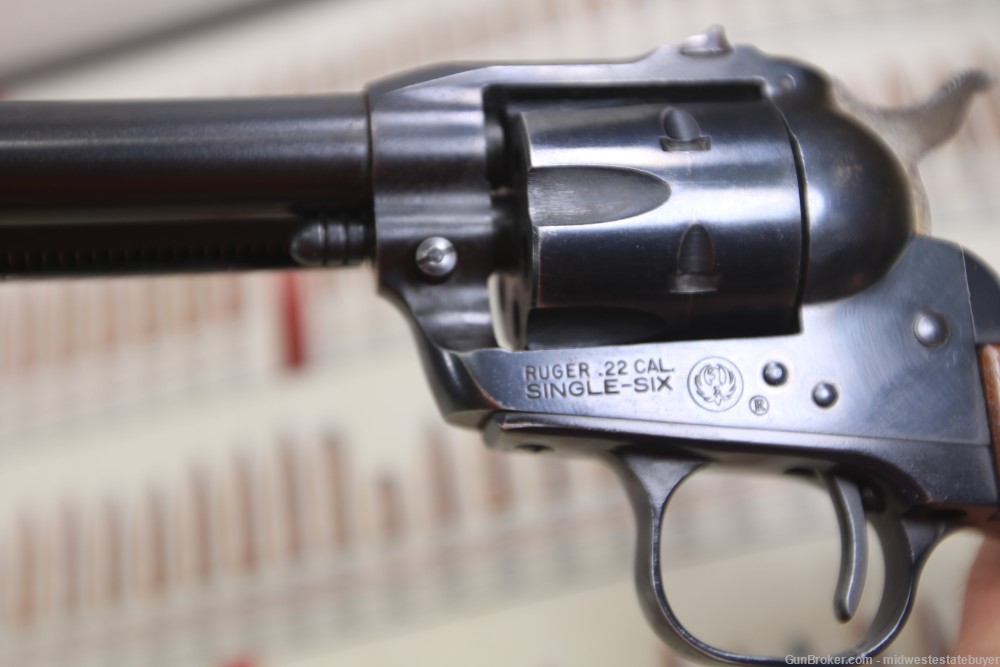 Ruger Single Six .22 LR SA Revolver 3 Screw No Transfer Bar Blue Mfg 1971-img-2
