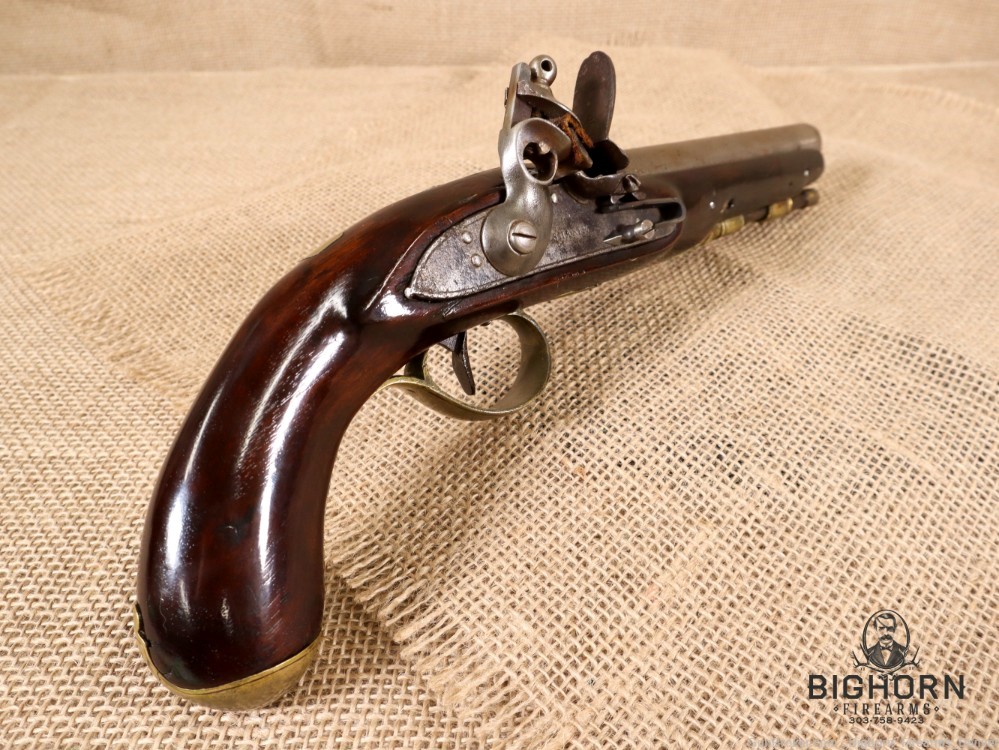 1800's Sharpe Flintlock Trade Pistol, .56 Caliber, 8" Barrel-img-6