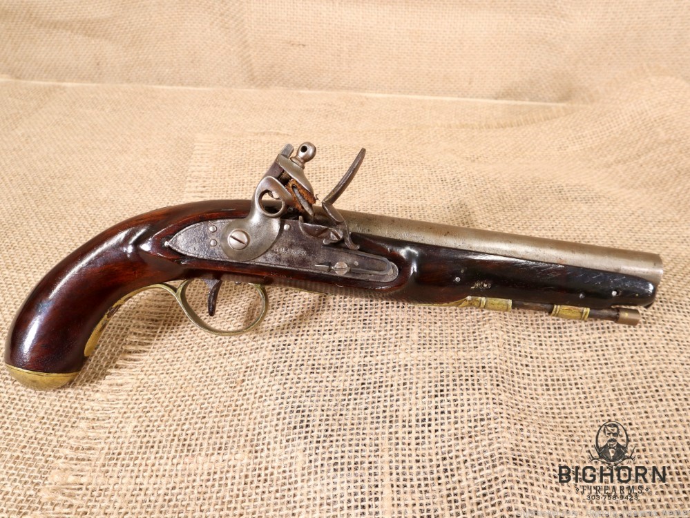 1800's Sharpe Flintlock Trade Pistol, .56 Caliber, 8" Barrel-img-7