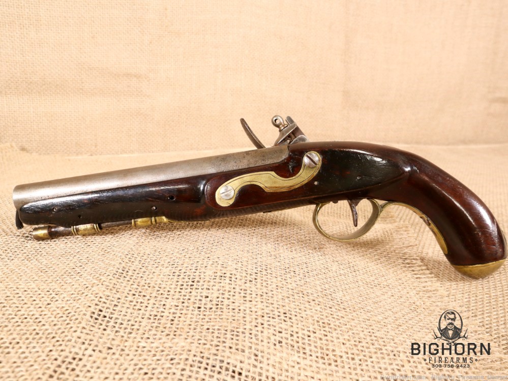 1800's Sharpe Flintlock Trade Pistol, .56 Caliber, 8" Barrel-img-2