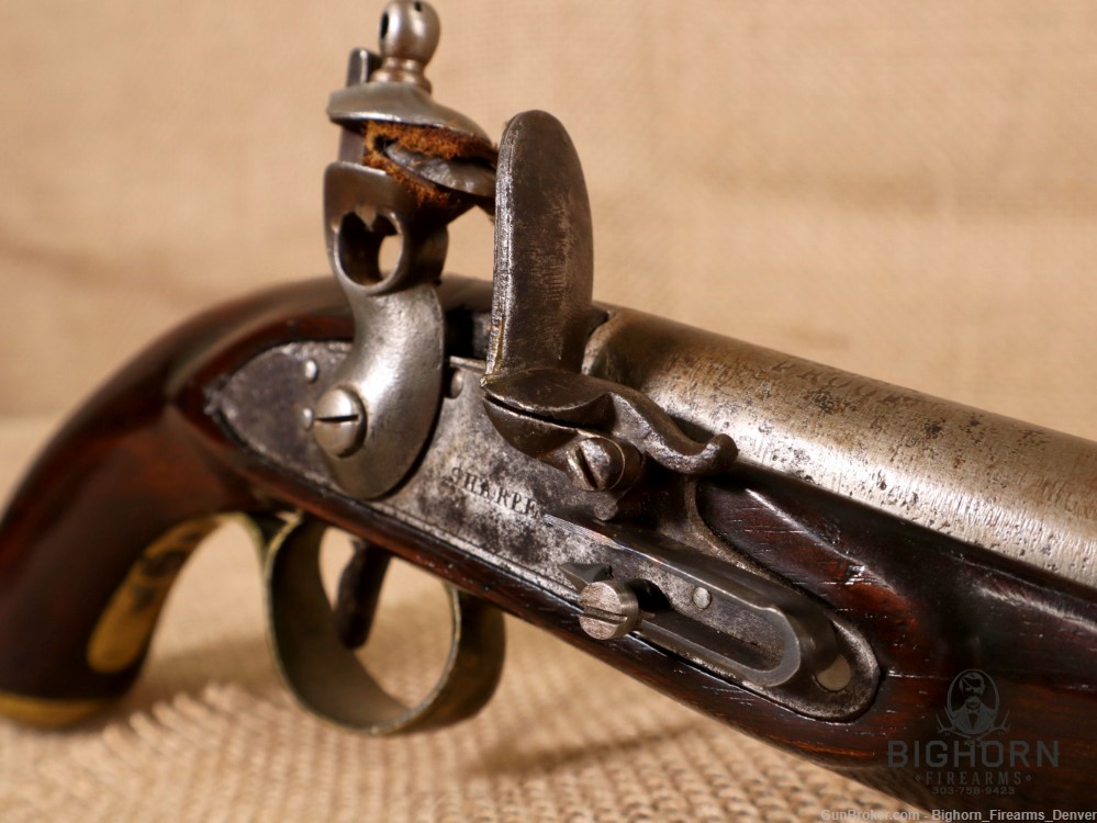 1800's Sharpe Flintlock Trade Pistol, .56 Caliber, 8" Barrel-img-22