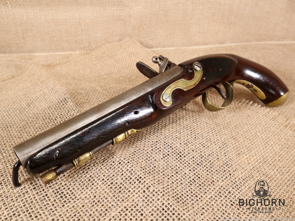 1800's Sharpe Flintlock Trade Pistol, .56 Caliber, 8" Barrel-img-0