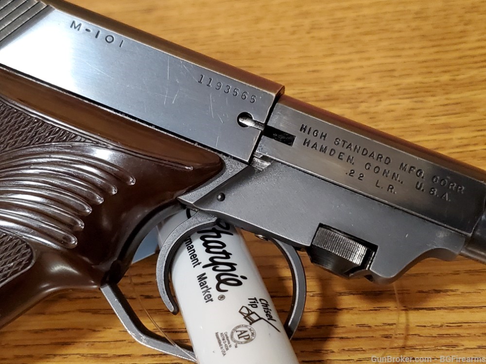 High Standard Hi-Standard Dura-Matic M-101 .22lr pistol 4 1/2" barrel $.01-img-19