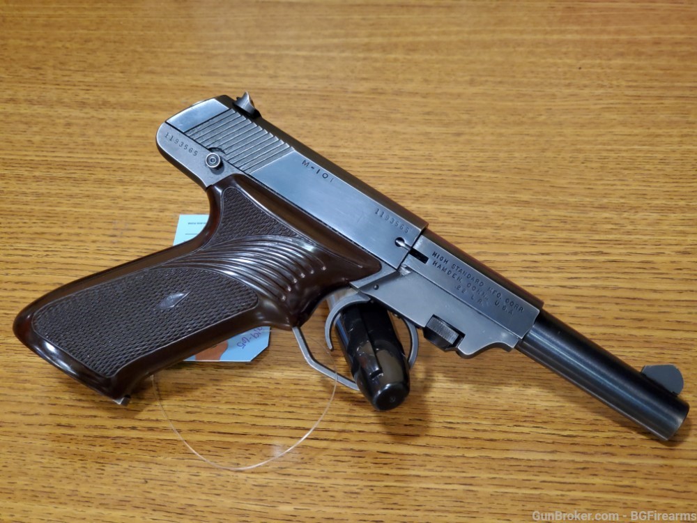 High Standard Hi-Standard Dura-Matic M-101 .22lr pistol 4 1/2" barrel $.01-img-1