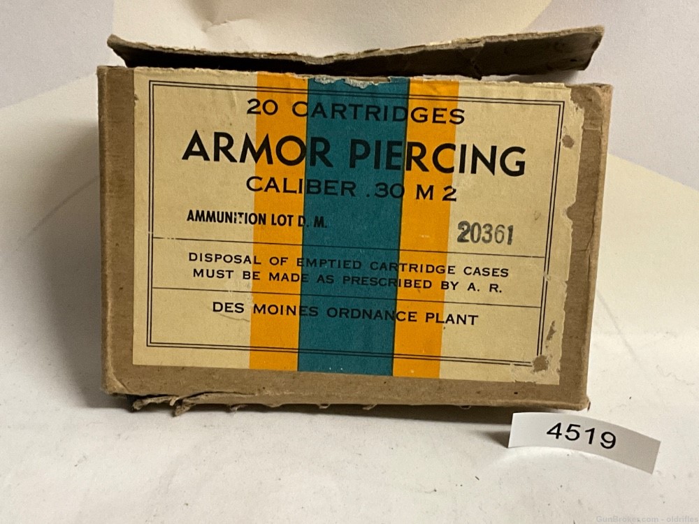 World War II 30-06 AP in original box-img-0