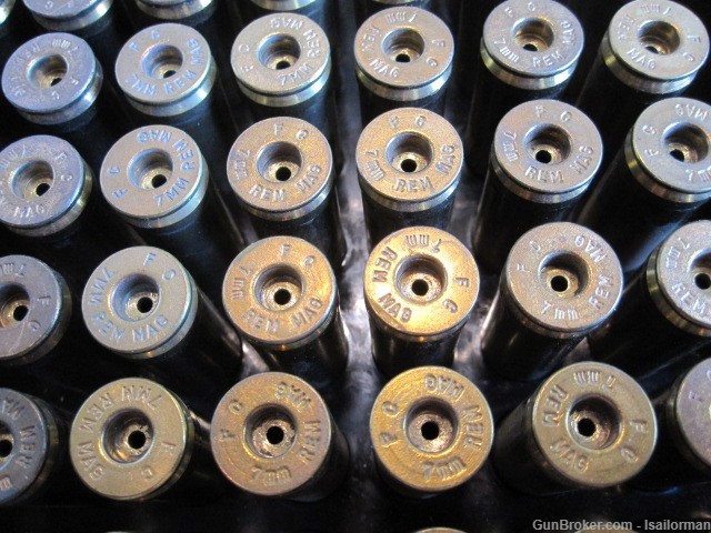 7mm Remington Magnum Rem Mag Brass and Remington 140 gr. Spitzer BT Bullets-img-3