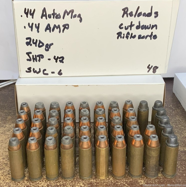 .44 Auto Mag / AMP 240gr., JHP & SWC , 48rds. -img-0