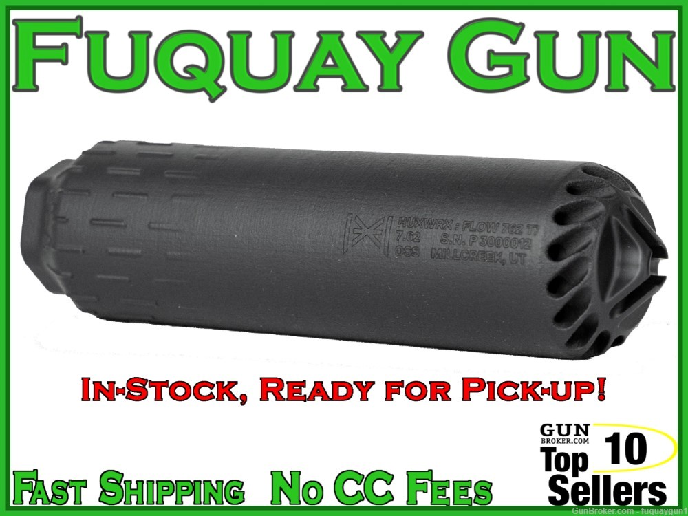 HUXWRX FLOW 762 Ti Suppressor QD Brake 2748 HUXWRX OSS FLOW Silencer 762-Ti-img-0