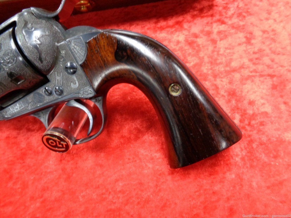 RARE 1902 Colt SAA Bisley CATTLE BRAND Engraved 1st Generation I TRADE BUY-img-8