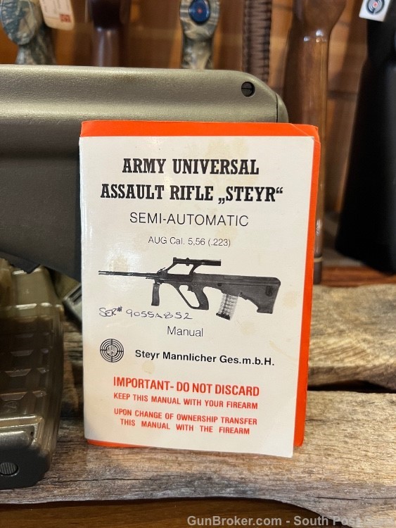 UBER RARE Steyr AUG 905-Series Green Stock Pre Ban Rifle MINT 13 Mags!-img-1